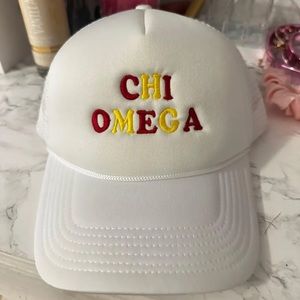 Chi omega trucker hat